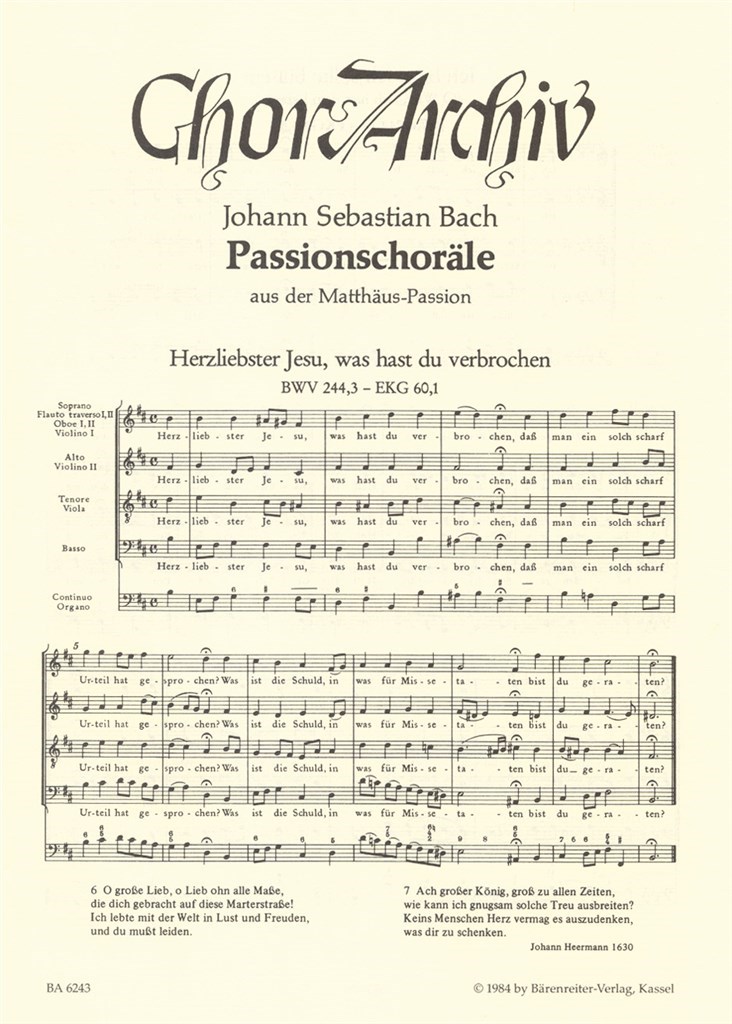 Passionschorale (Mattheus)